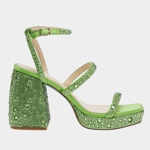 Betsey Johnson denni lime heels